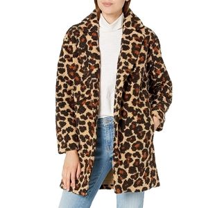 Women's Teddy Bear Fleece Oversized-Fit Lapel Jacket 